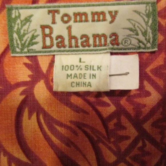 Tommy Bahama Cropped Hawaiian Shirt, Size L - Picture 6 of 6